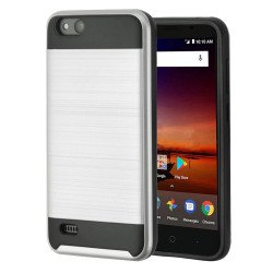 ZTE Tempo X N9137 / Avid 4 / Fanfare 3 / Blade Vantage Armor Hybrid Case (Silver)